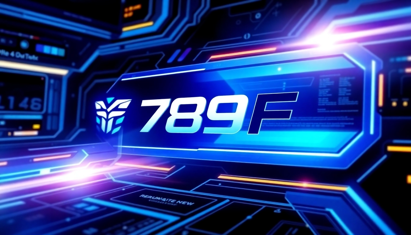 High-resolution image of the 789F logo on a futuristic digital interface, highlighting modern design and technological prowess for brand recognition and engagement.
