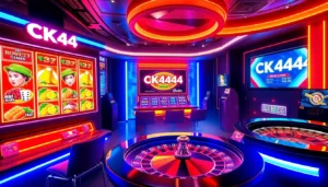 CK 444 gaming platform showing popular slots and live casino action to attract new users and boost engagement.