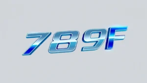 789F logo highlighting a modern, sleek design with vibrant blue and silver tones for brand recognition