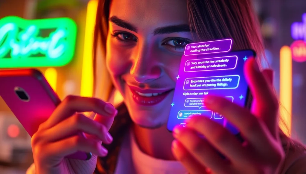 Spicy AI Chat platforms showcasing vibrant interfaces and realistic chat interactions for immersive experiences.