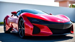 Proven compro auto sportive with an athlete-style car on the road showing speed and reliability
