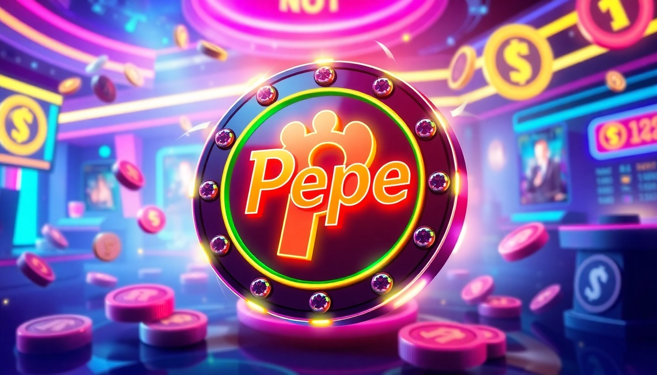 Pepe Token Value depicted in an energetic scene with GambleFi games and multi-chain blockchain