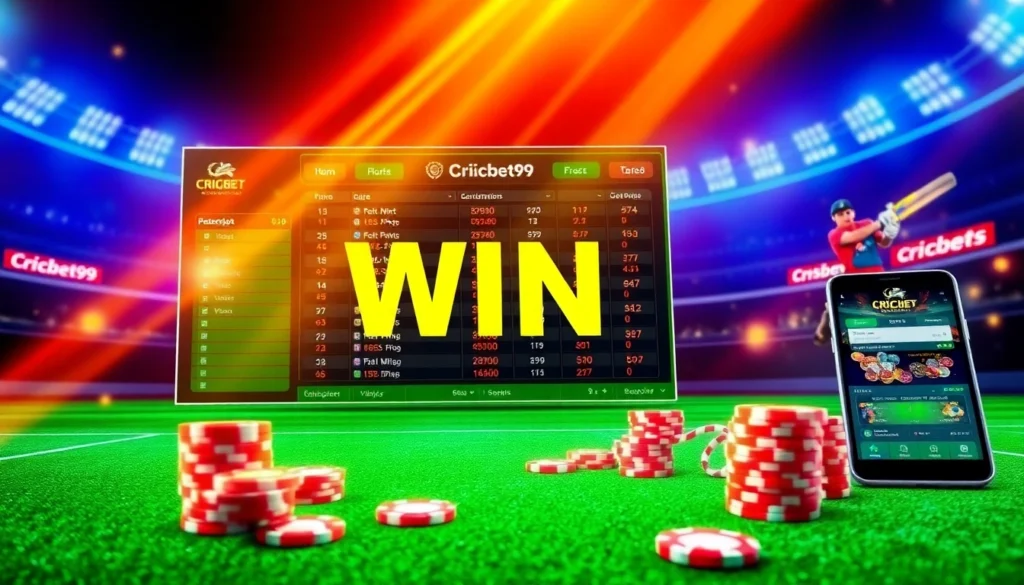 Cricbet99 win showcases vibrant online sports betting with cricket and casino games being