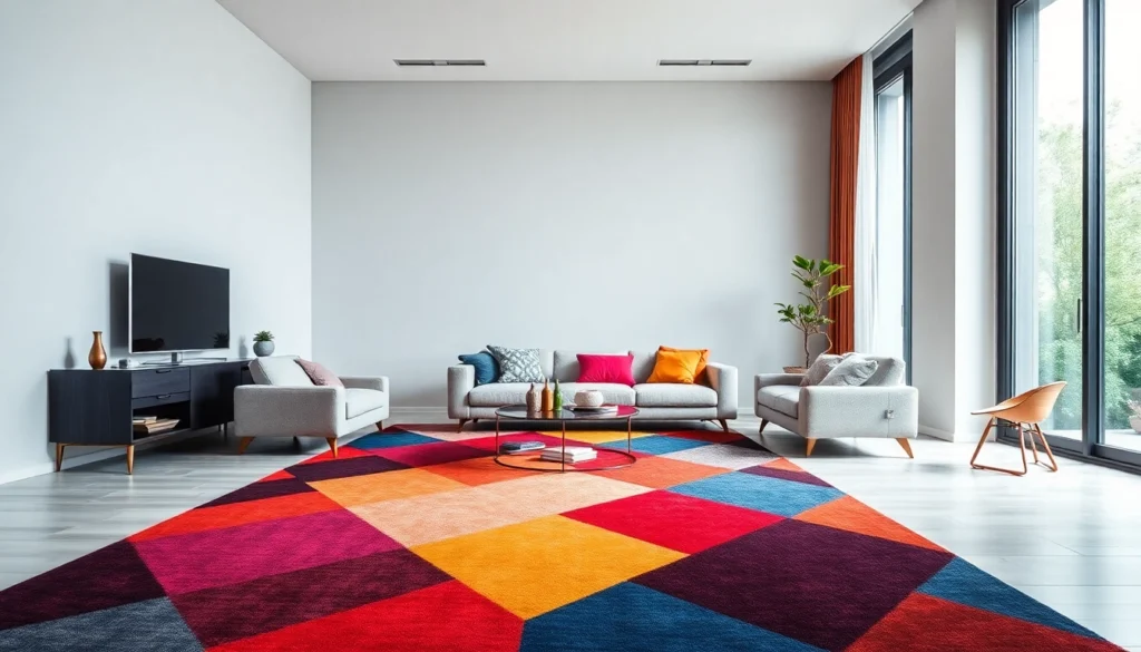 Beautiful Tappeti moderni Milano add elegance to contemporary interiors with vibrant geometric