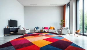 Beautiful Tappeti moderni Milano add elegance to contemporary interiors with vibrant geometric