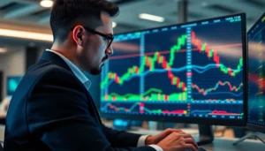 Trading view interface displaying detailed charts and technical analysis for traders and investors
